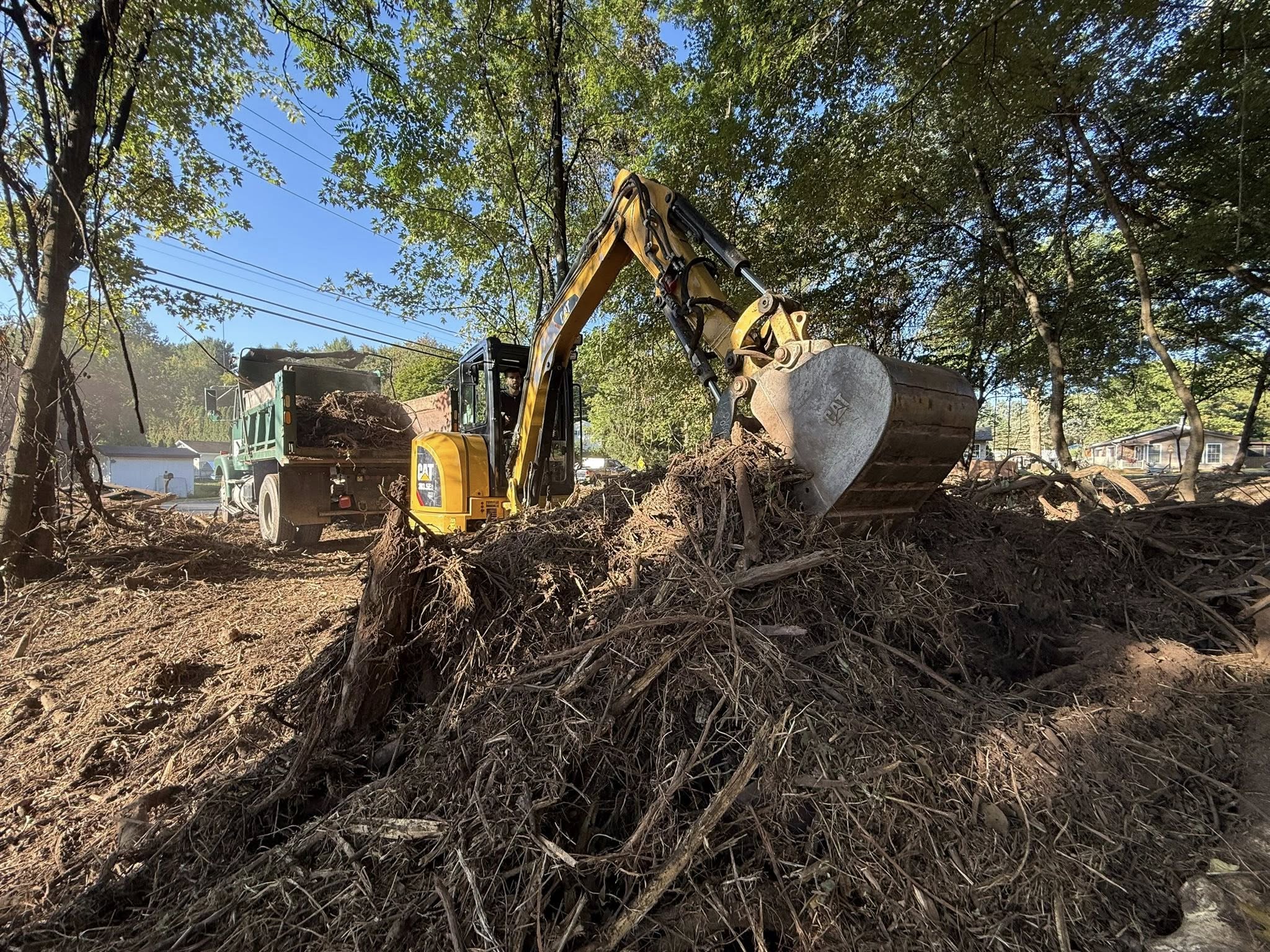 Excavation work in progress