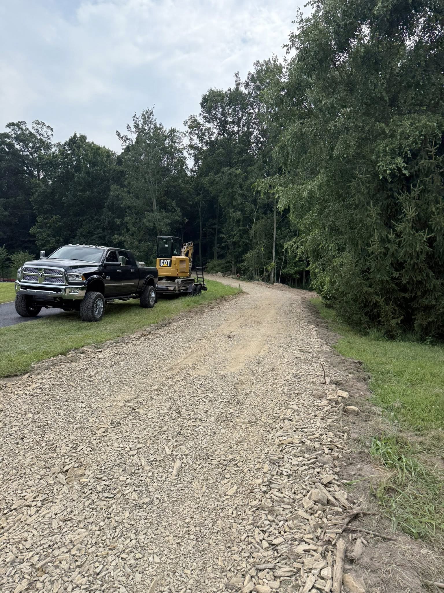 Road grading project
